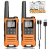 Baofeng BF-T22 2бр. Радиостанция 16 Канала 446MHz VOX LED Фенерче - orange