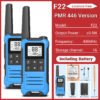 Baofeng BF-T22 2бр. Радиостанция 16 Канала 446MHz VOX LED Фенерче - blue